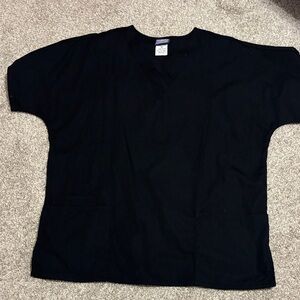 Cherokee Black V-Neck Workwear Top